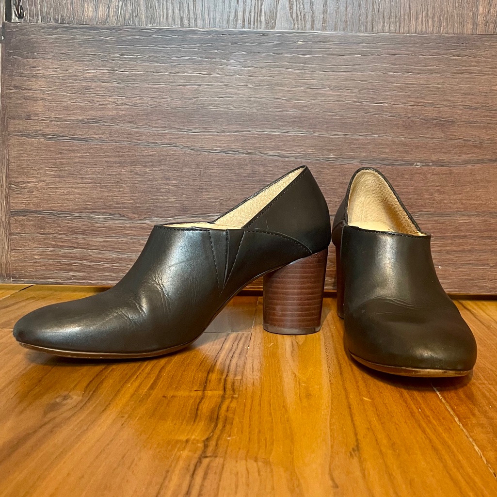Madewell High Throat Black Heels Sz 6.5